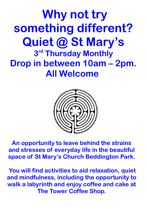 Quiet @ St Mary's poster